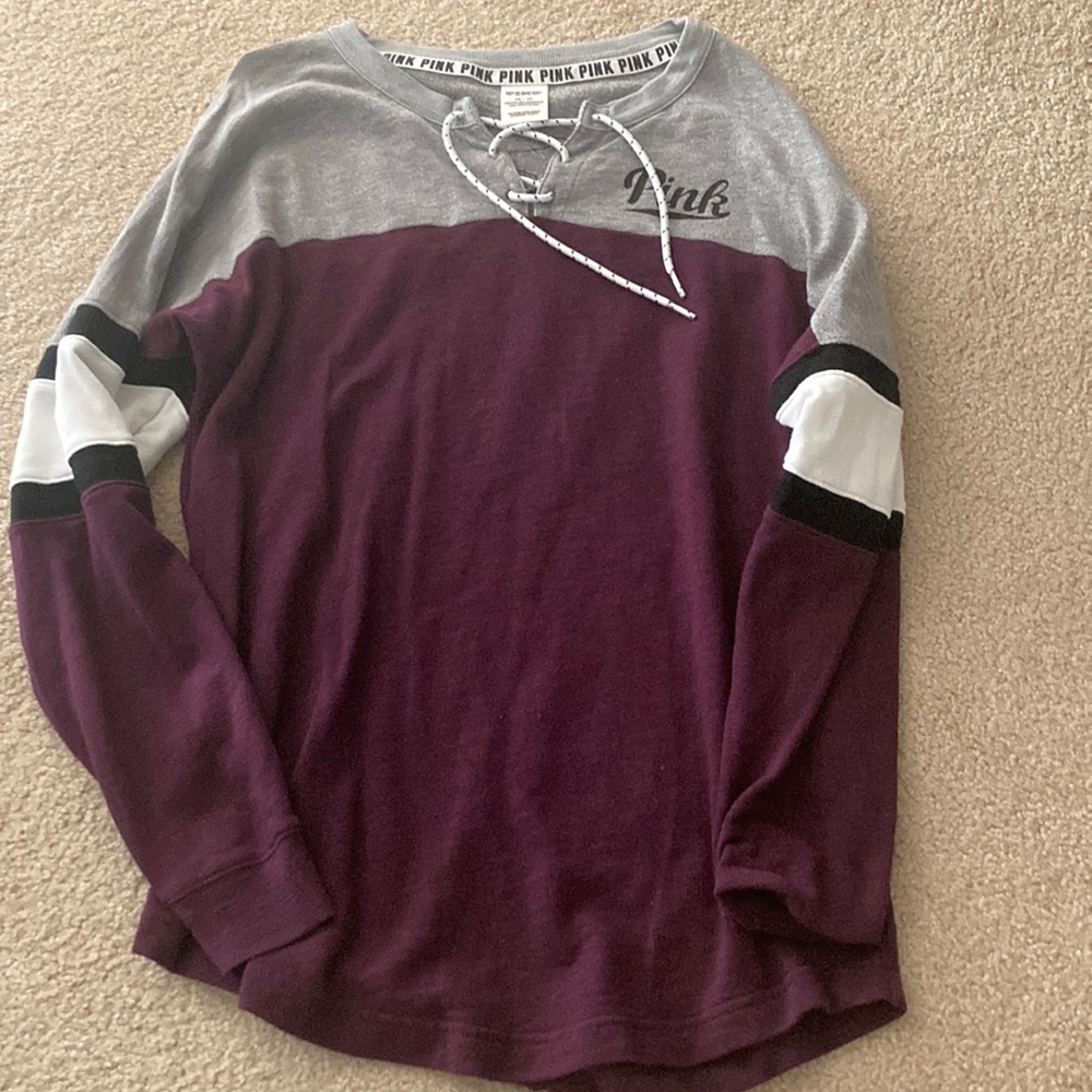 PINK Maroon long sleeve